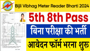 Bijli Vibhag Meter Reader Bharti 2024