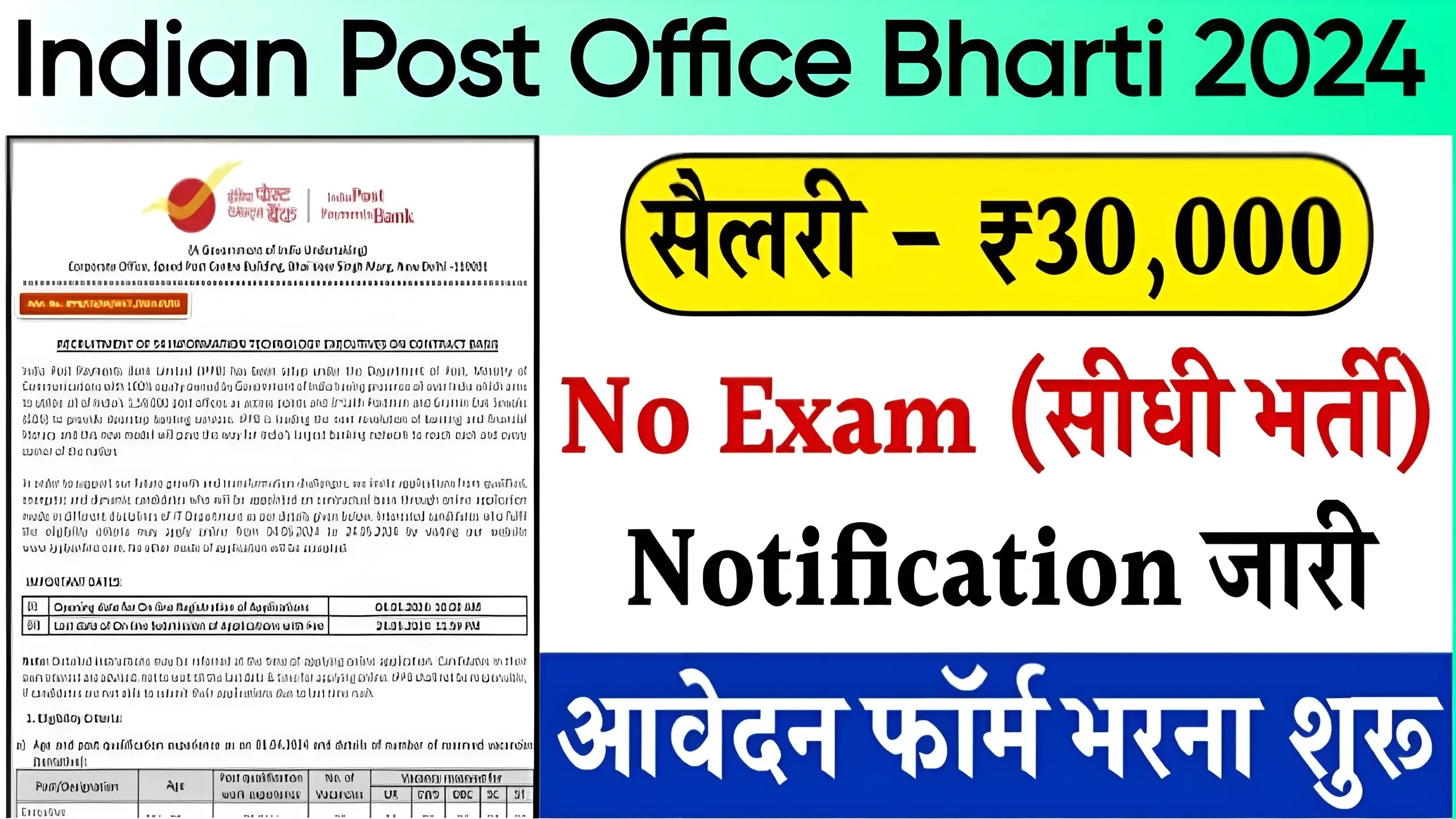 Indian Post Bank Bharti 2024