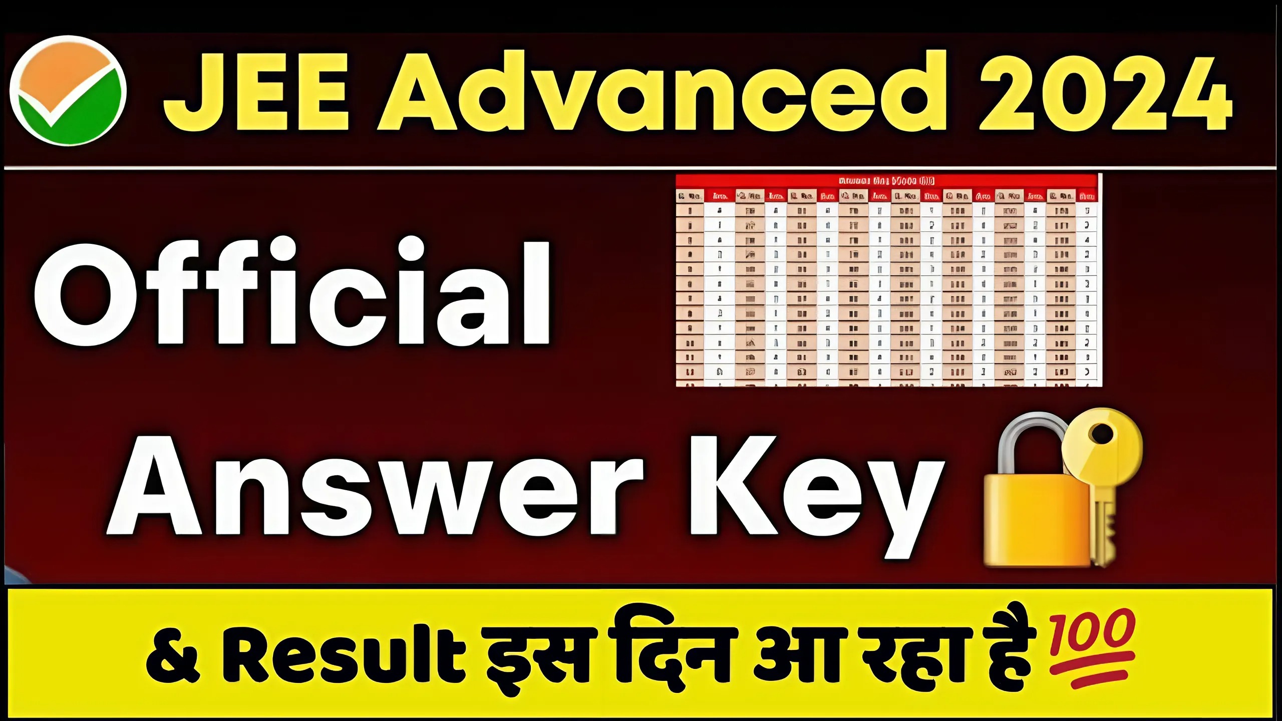 JEE Advance 2024 Answer Key