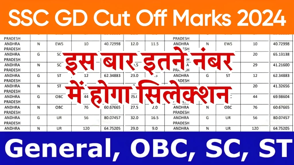 SSC GD Cut Off Marks 2024