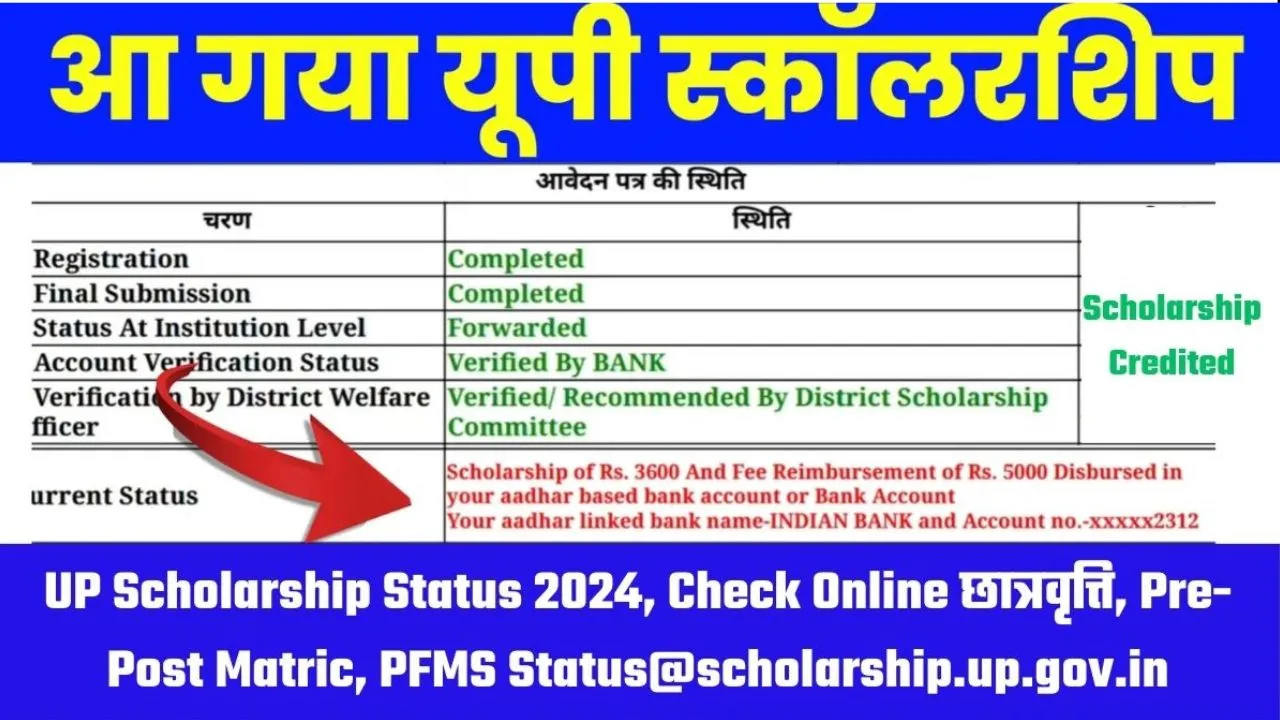 UP Scholarship Status 2024