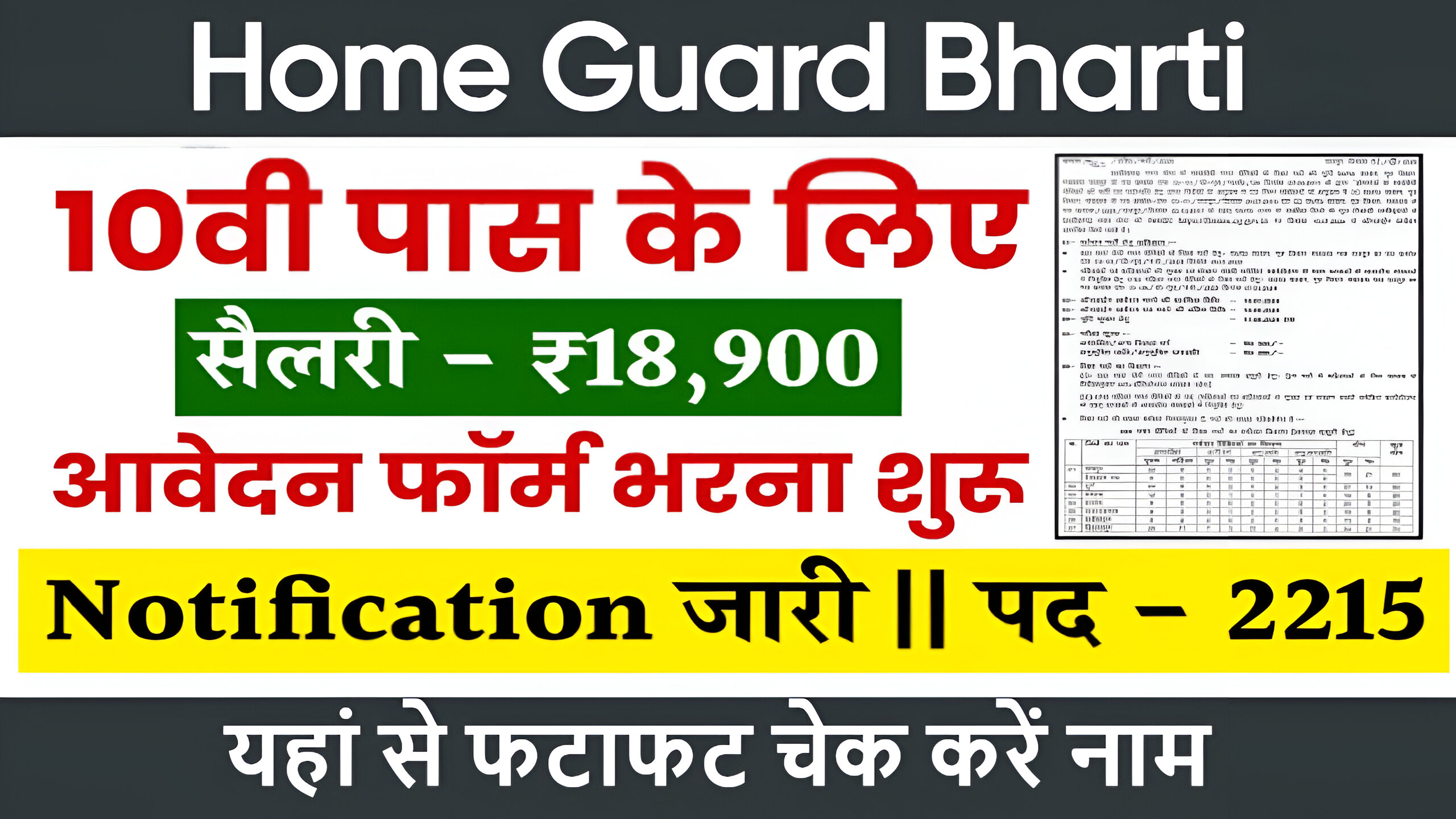 Home Guard Bharti 2024: होमगार्ड के हजारों पदों पर भर्ती के लिए नोटिफिकेशन जारी, यहां से फटाफट भरें फॉर्म