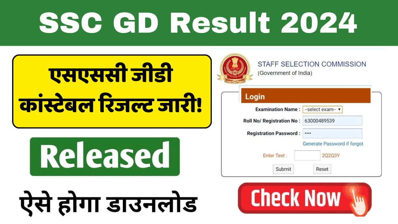 SSC GD Result 2024: अभी अभी आई बड़ी खबर- एसएससी जीडी रिजल्ट जारी? यहां देखें रिजल्ट @ssc.gov.in